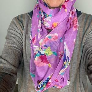 Infinity Loop-Lavender Navy Red Aqua-Yellow- OS